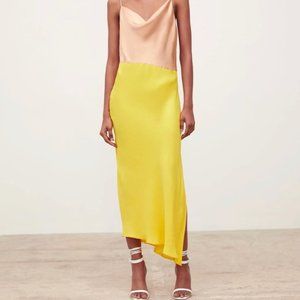 Zara colorblock silk dress size small